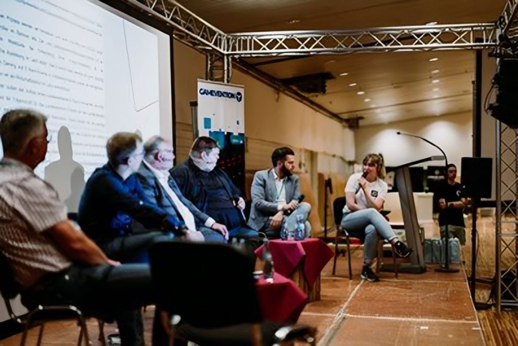 Panel-Diskussion “E-Sport fördern - aber richtig!” auf der Gamevention Neumünster 2022 (Foto: Sebastian Haas / EVSH)